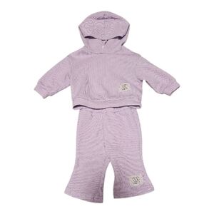 Pink Kids Matching Hoodie and Pants Set